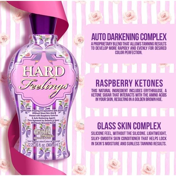 Devoted Creations Hard Feelings - Ultra Dark, Glowing Encapsulated DHA Bronzer - Picture 3 of 4